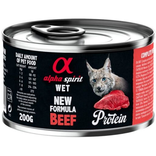 A/S WET konservai katėms su jautiena 200g