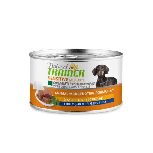 Natural Trainer Sensitive No Gluten MINI Lamb konservai su ėriena 150g