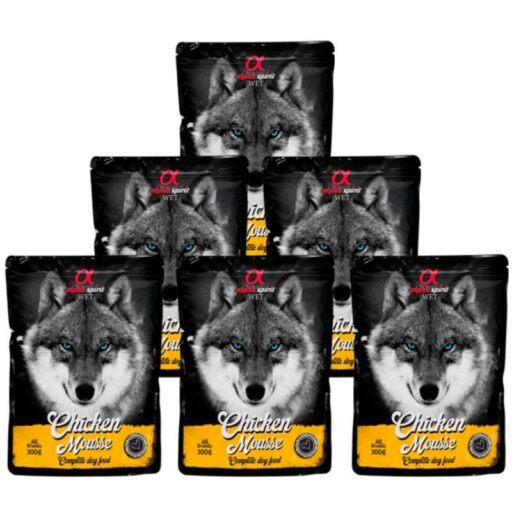ALPHA SPIRIT WET putėsiai šunims su vištiena 6vnt