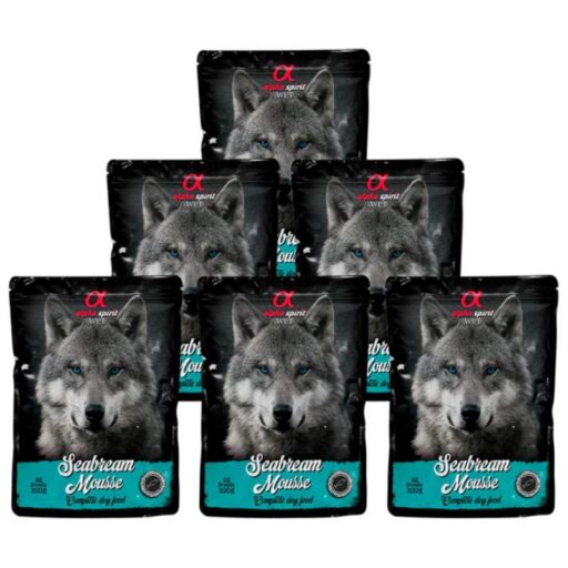 ALPHA SPIRIT WET putėsiai šunims su dorada 300g 6vnt