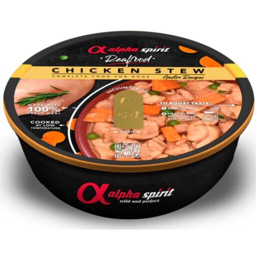 ALPHA SPIRIT Realfood troškinys su vištiena 280g