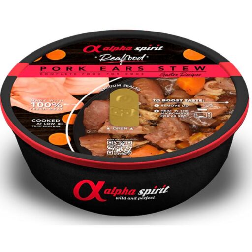 ALPHA SPIRIT Realfood troškinys su kiaulių ausimis 280g
