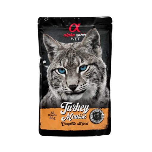 ALPHA SPIRIT WET putėsiai katėms su kalakutiena 85g
