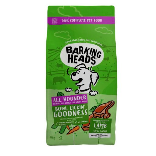 BARKING HEADS Bowl Lickin Goodness pašaras šunim su ėriena