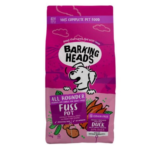 BARKING HEADS Fuss Pot Duck pašaras šunims su antiena