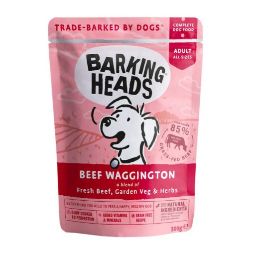 BARKING HEADS Beef Waggington konservai šunims su jautiena 300g