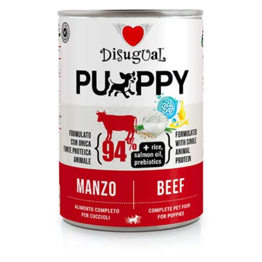 DISUGUAL Puppy konservas šuniukams su jautiena