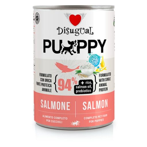 DISUGUAL Puppy konservas šuniukams su lašiša 400g
