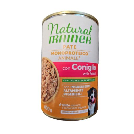 Natural Trainer Sensitive No Gluten M/M Rabbit konservas su triušiena 400g