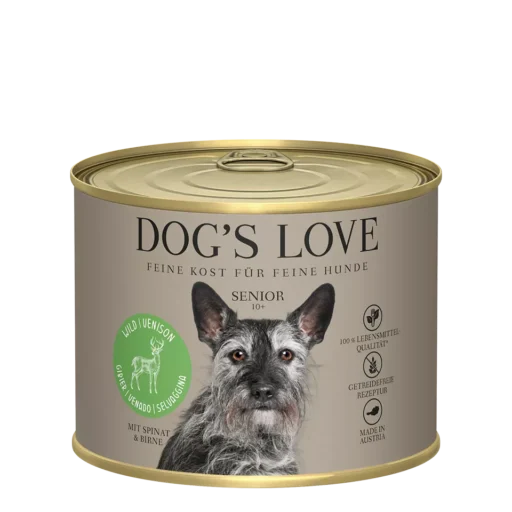 DOG’S LOVE konservai su elniena vyresniems šunims 200g