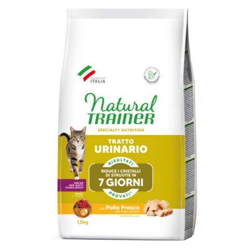 NATURAL TRAINER CAT URINARY CHICKEN su vištiena