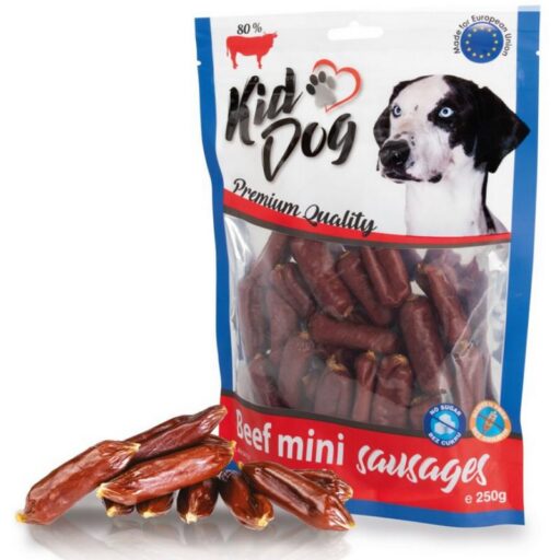 KIDDOG Mini dešrelės su jautiena 250g
