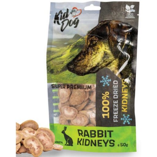 KIDDOG 100% liofilizuoti triušių inkstai 50g