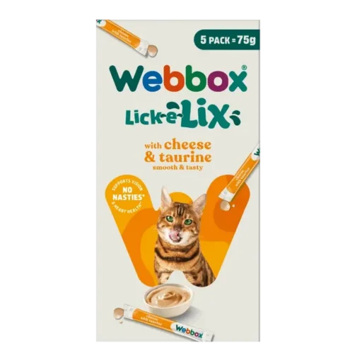 WBX Lick-E-Lix cheese/taurine skanėstai katėms N5 x 15 g