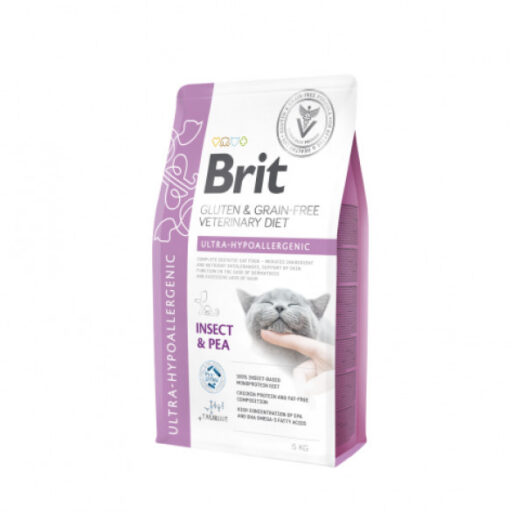 Brit GF Veterinary Diets Cat Ultra-Hypoallergenic sausas pašaras katėms