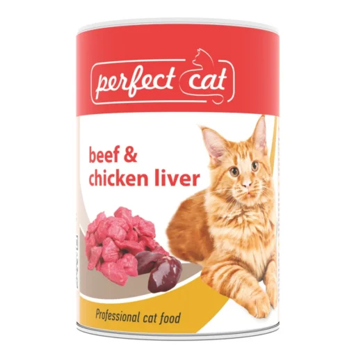 Perfect Cat Beef&Chicken Liver (Jautiena/Vištienos Kepenėlės) 400g