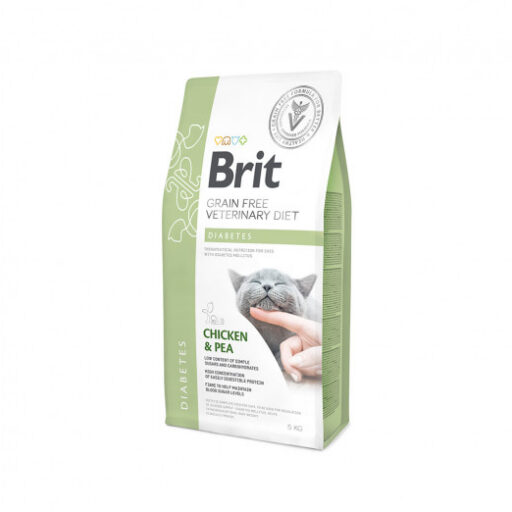 Brit GF Veterinary Diets Cat Diabetes sausas pašaras katėms