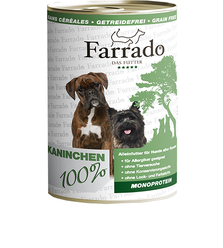 Farrado konservai šunims su triušiena, 400 g