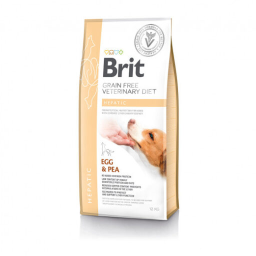 Brit GF Veterinary Diets Dog Hepatic sausas pašaras šunims