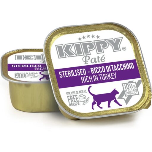 Kippy Pate Sterilised Turkey (su kalakutiena) paštetas katėms 90g