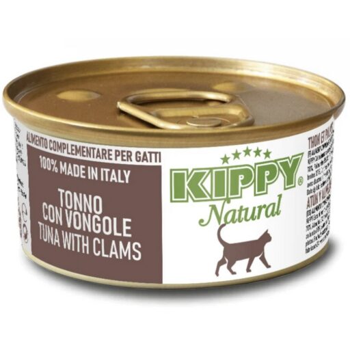 Kippy Natural Tuna/Clams -tunas su moliuskais -sriuba katėms 70g