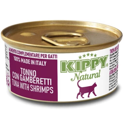 Kippy Natural Tuna/Shrimps 70g tunas/krevetės konservai katėms