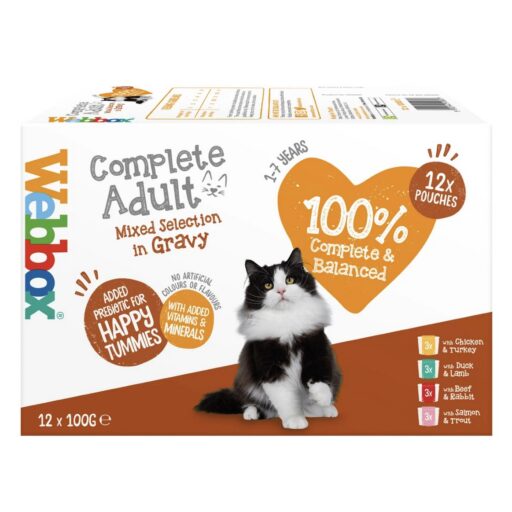 WBX Natural Cat mixed gravy katėms N12 x 100g