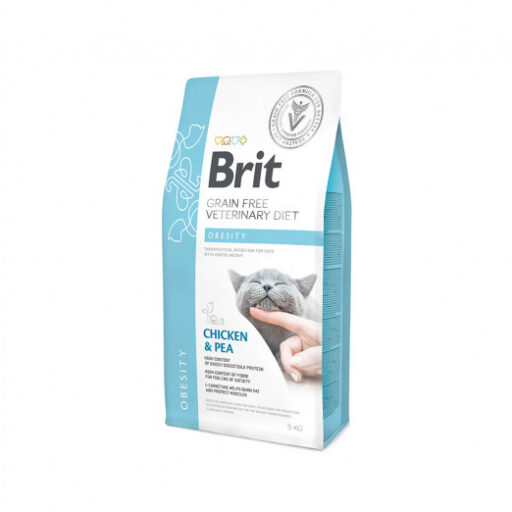 Brit GF Veterinary Diets Cat Obesity sausas pašaras katėms