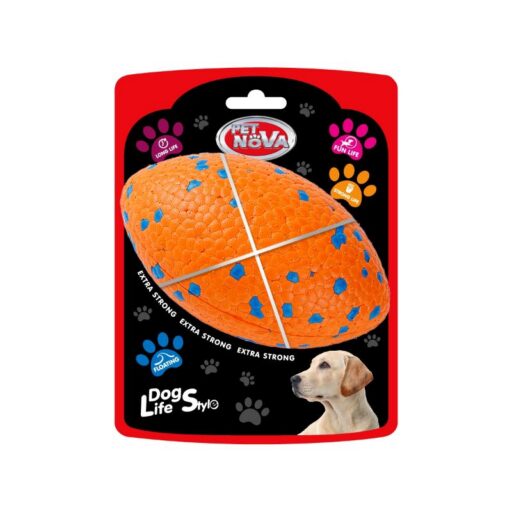 PET NOVA Strong kietas regbio kamuoliukas 14cm L (plūduriuoja)