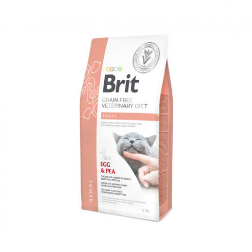 Brit GF Veterinary Diets Cat Renal sausas pašaras katėms