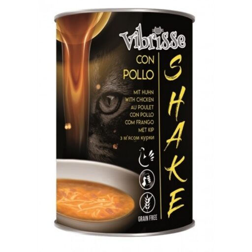 VIBRISSE Shake Kokteilis/Sriuba Katėms Su Vištiena 135g 12vnt