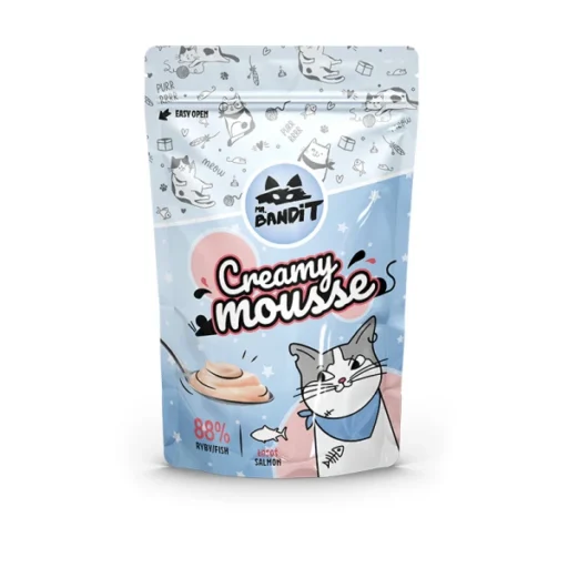Mr. Bandit CREAMY MOUSSE su lašiša 60 g