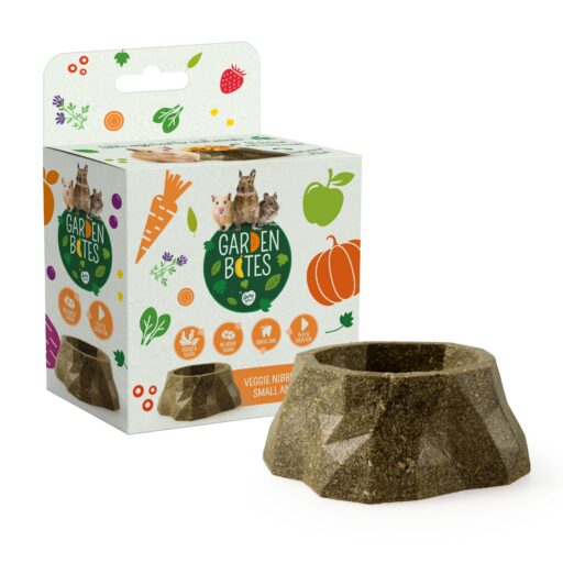 Garden Bites skanėstai graužikams, sugraužiamas dubenėlis, 70 g
