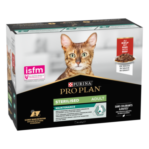 PURINA Pro Plan Cat Sterilised Beef&Chicken Gravy 85gN10