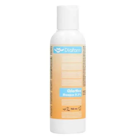 DIAFARM šampūnas CHLORHEXIDINE 0,5% 150ml