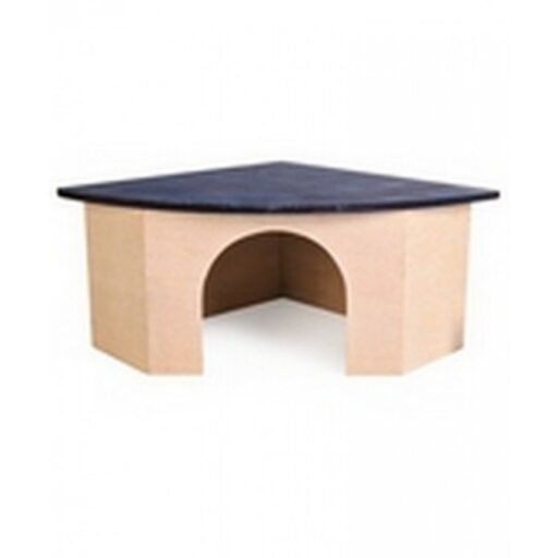CROCI BLUE ROOF medinis kampinis namas 29x13x21cm
