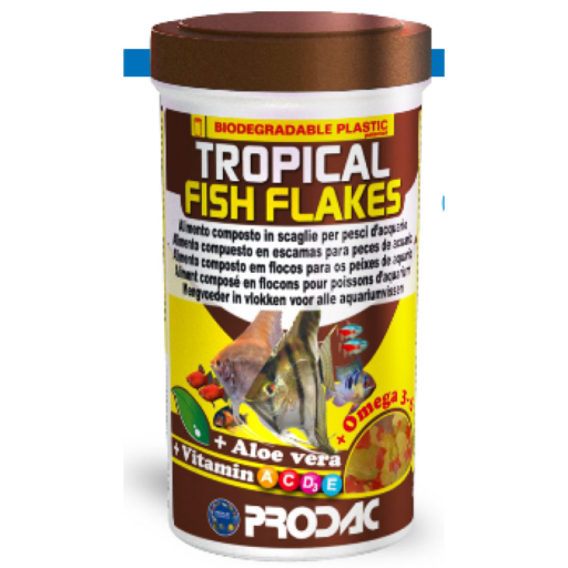 PRODAC TROPICAL FISH FLAKES dribsniai tropinėms žuvims 1200ml 200g
