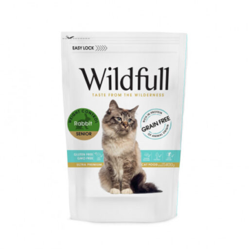 Wildfull Cat Rabbit Senior sausas pašaras katėms 400 g