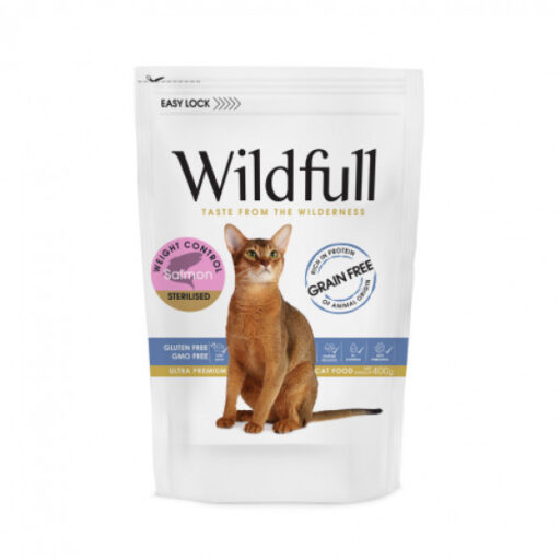 Wildfull Cat Salmon Sterilised sausas pašaras katėms 400 g