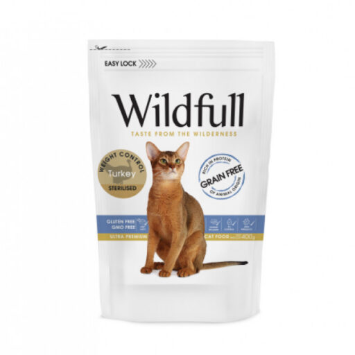 Wildfull Cat Turkey Sterilised sausas pašaras katėms 400 g