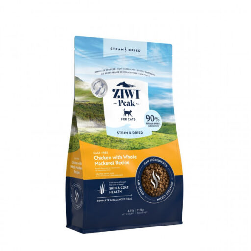 Ziwi Peak Steam&Dried Cat Chicken with Whole Mackerel sausas pašaras katėms 2,2 kg