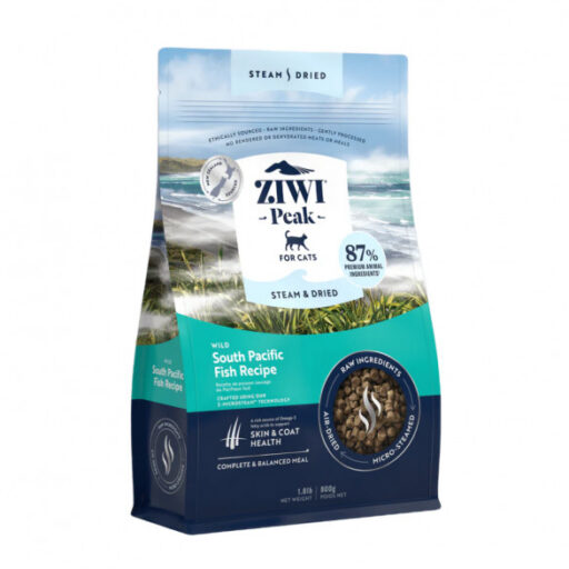 Ziwi Peak Steam&Dried Cat Wild South Pacific Fish sausas pašaras katėms 800 g