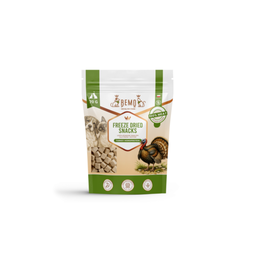 Bemo liofilizuoti skanėstai – kalakutiena 70 g