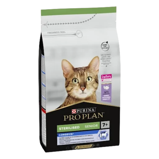 PURINA Pro Plan Cat Sterilised Senior Longevis Turkey 10kg