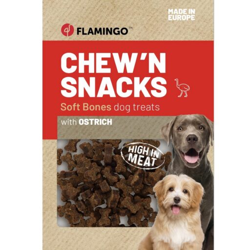 Chew'n Snack meaty kauliukai su strutiena, 150 g