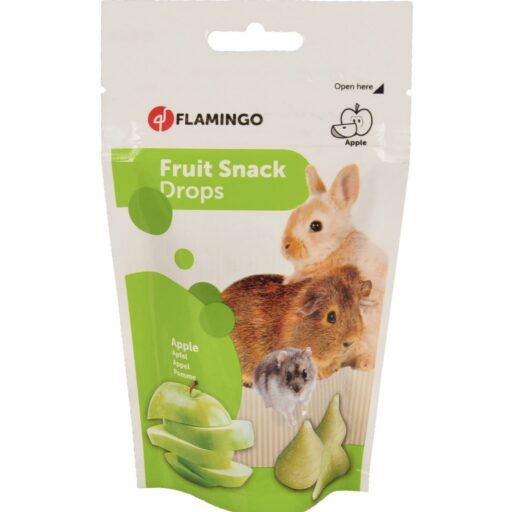 Skanėstai su obuoliais graužikams "Fruit snacks drops" 75 g