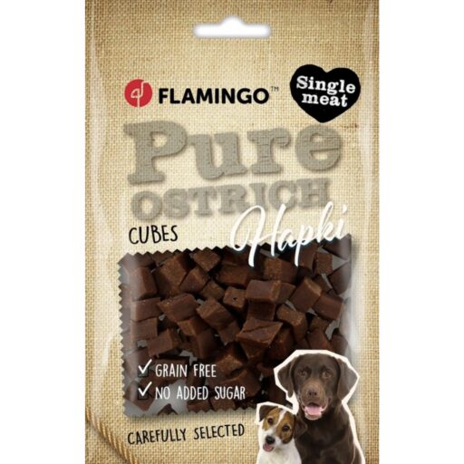 Užkandžiai Hapki Pure kubeliai su strutiena 85 g