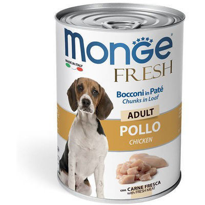 Monge Fresh adult konservuotas pašaras šunims su vištiena 400g
