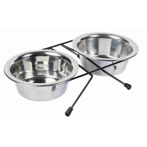 Trixie Dubenėlių kompl., nerūd. plienas-metalas, 2x0.45 l, ø 13 cm-28x6x15 cm