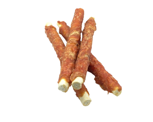 Real Dog SNACKS Žaliaminės odos ritinys su triušiena 25cm 500g